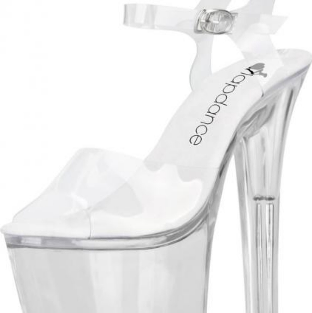  7 Inches Clear Platform Sandal Strap 